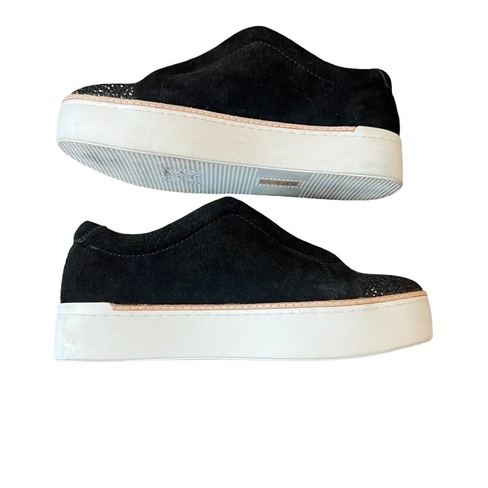 M4DE Platform Glitter Slip on Sneakers